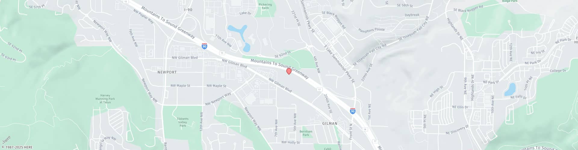 Location Map: 640 NW Gilman Blvd Issaquah, Washington 98027